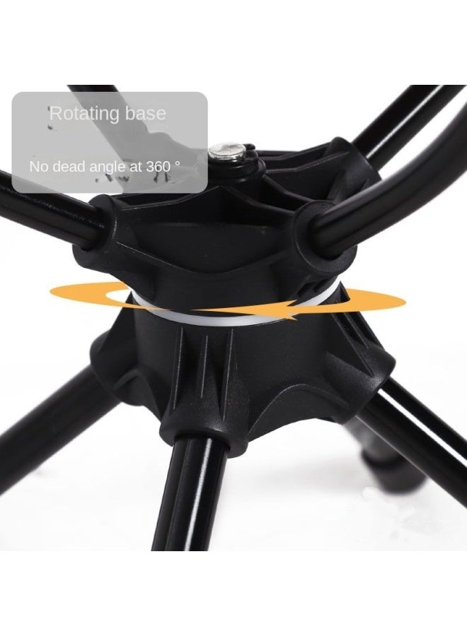 عام كرسي التخييم الخارجي الدوار 360 درجة كرسي قابل للطي من سبائك الألومنيوم كرسي صيد مريح كرسي تخييم كرسي ترفيه - Image 2